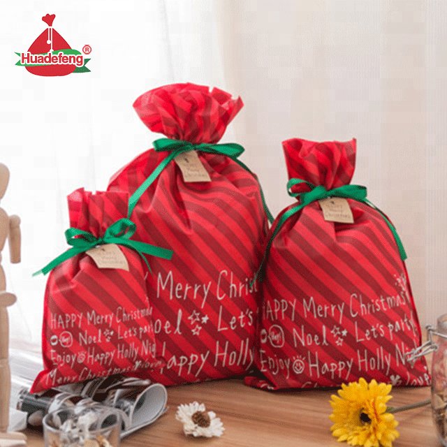 Huadefeng New Hot Sale Christmas Santa Sack Christmas Gift Xmas bag Wholesale In Stock