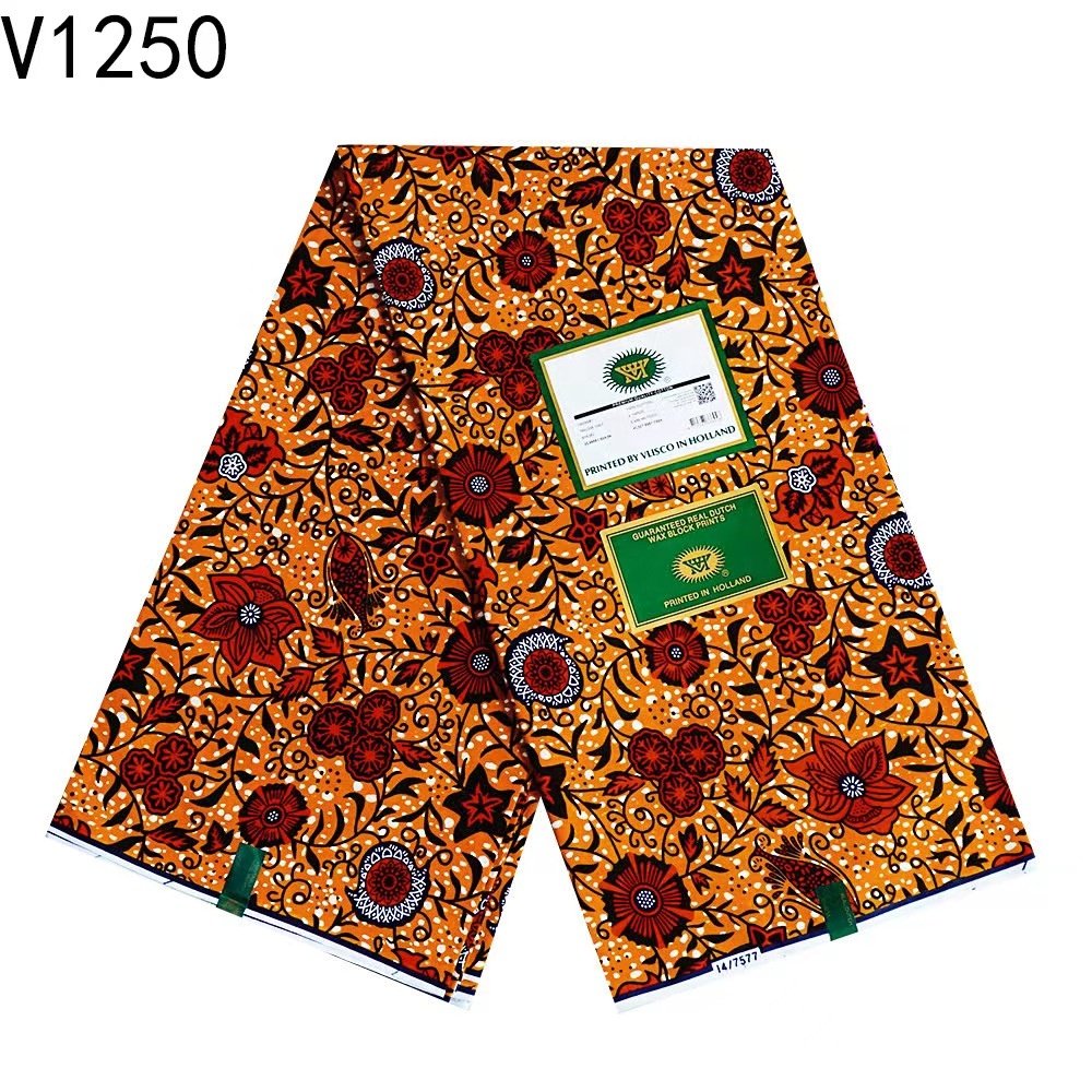 wholesale African Holland ankara Dutch printed wax fabric 100% cotton double side wax printed cloth fabric for home textile