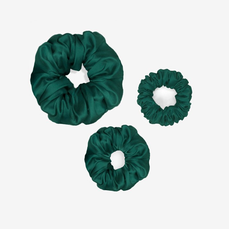 3 Pcs Silk Scrunchie 6a 22 Mulberry Silk Scrunchies Hair Ties