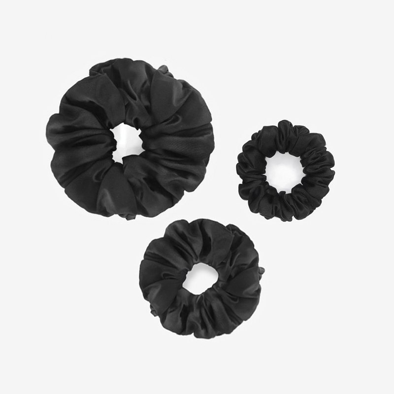 3 Pcs Silk Scrunchie 6a 22 Mulberry Silk Scrunchies Hair Ties