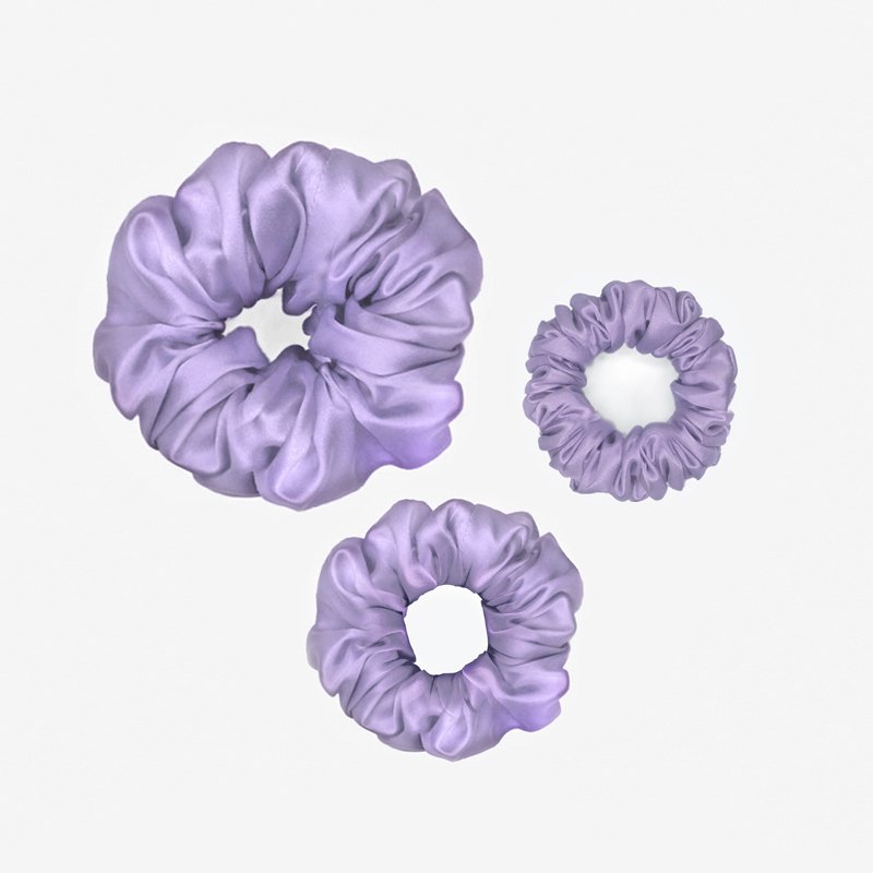 3 Pcs Silk Scrunchie 6a 22 Mulberry Silk Scrunchies Hair Ties