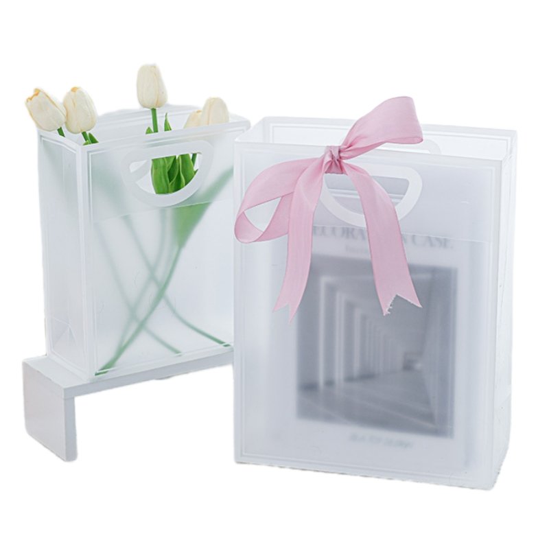 PP Transparent High-Grade Clothing Plastic Hand Bag Shopping Mall Gift Bags Plastic Shopping Bags With Logos