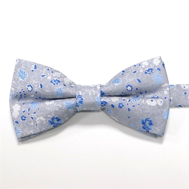 2024 new design business black and white plaid mens bow tie for suit accessories