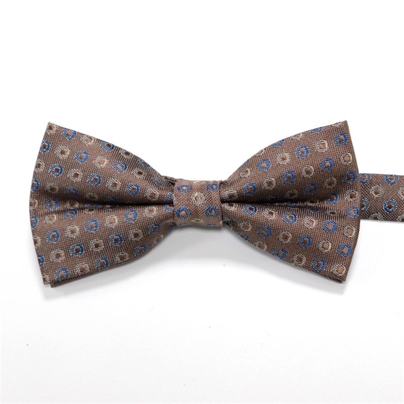 2024 new design business black and white plaid mens bow tie for suit accessories