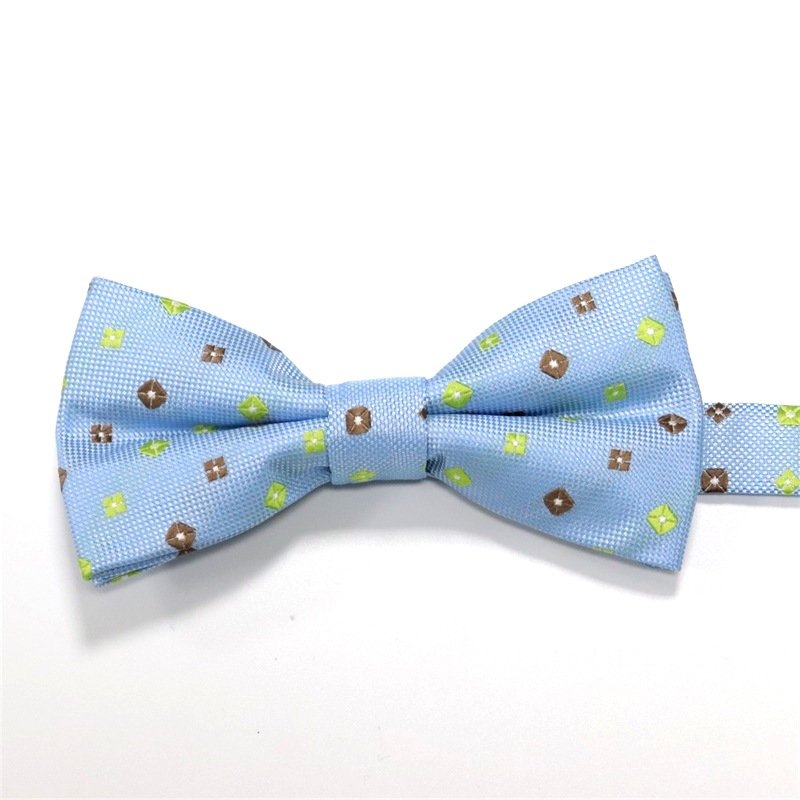 2024 new design business black and white plaid mens bow tie for suit accessories