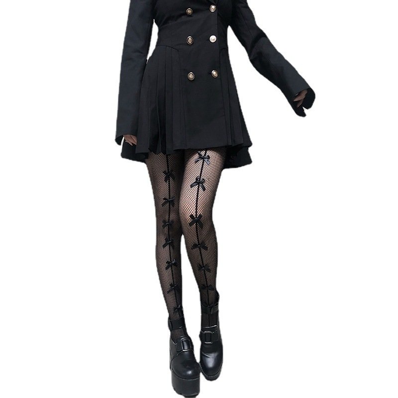Customized Sexy Bow Stockings for Women - High Definition Printing Lady Pantyhose