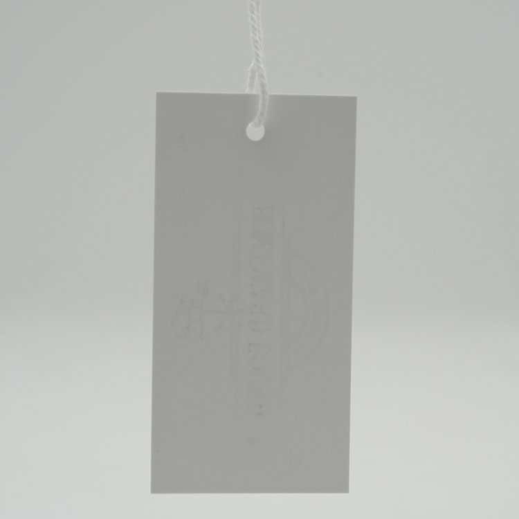 Recyclable Custom Brand Name Logo Silk Screen Printing Labels Price Paper Hang Tags for Watches