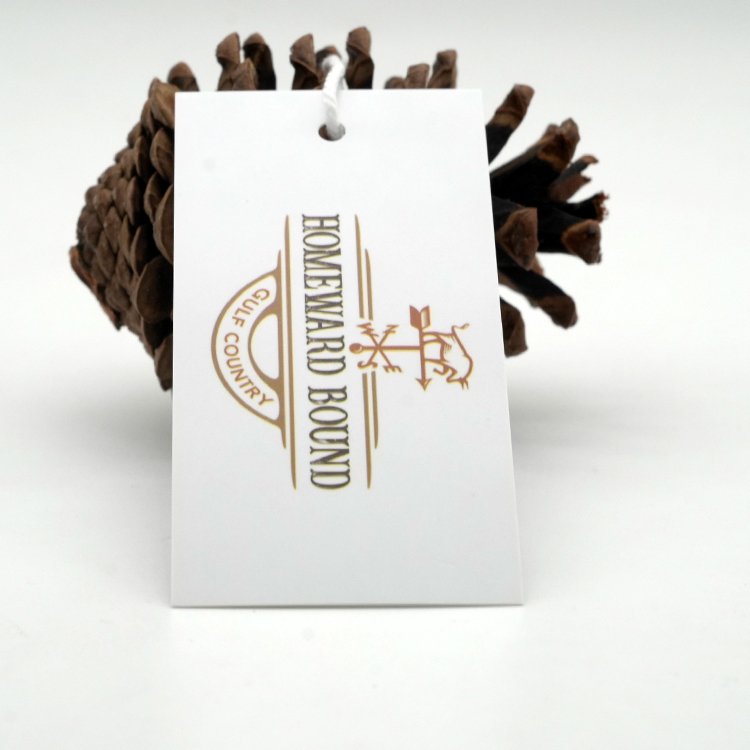 Recyclable Custom Brand Name Logo Silk Screen Printing Labels Price Paper Hang Tags for Watches