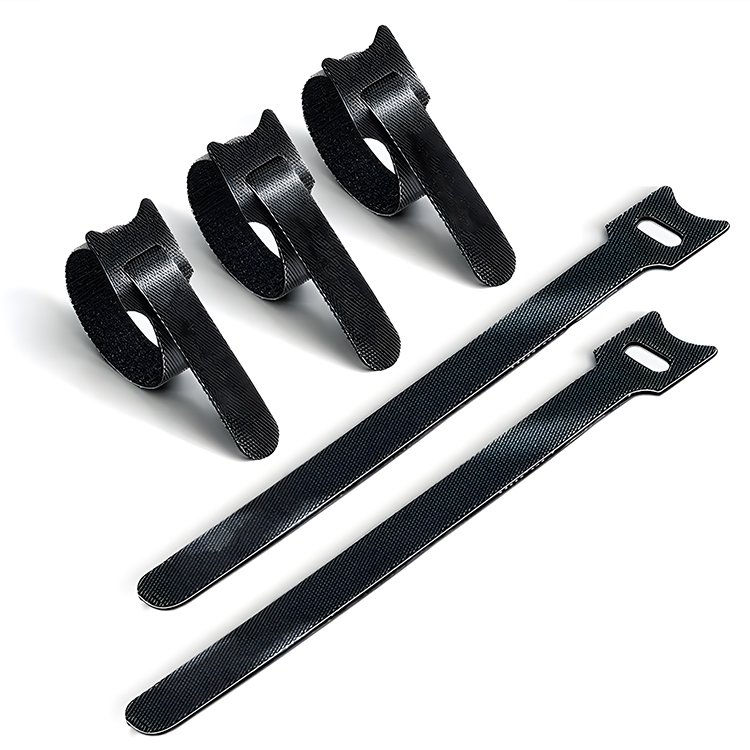 Fastening Tape Cable Ties Reusable double side wires cords nylon adjustable back to back hook and loop straps