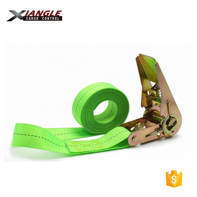 25mm 800kg High Quality Zinc Alloy Ratchet Buckle Cargo Lashing Tie Down Straps