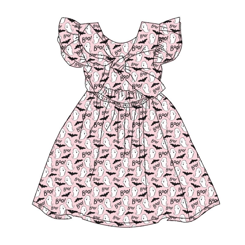 Qingli OEM 12 Years Old Girl Dress Tie Back Floral Summer Dress For Kids