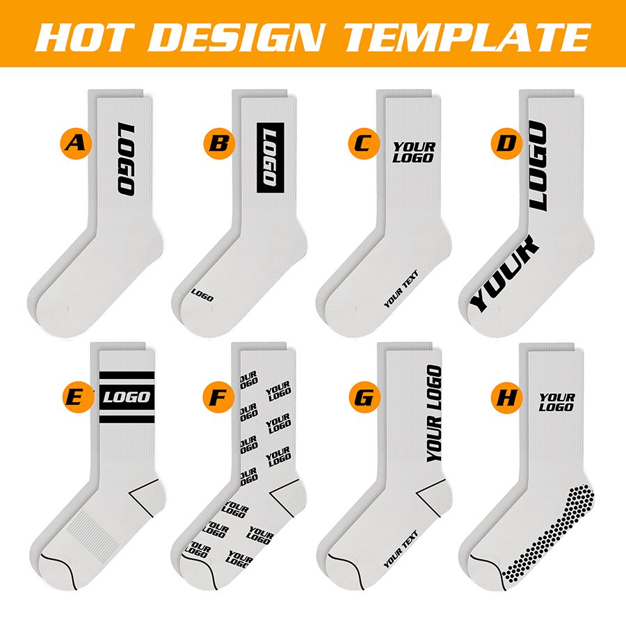 FREE DESIGN & SAMPLES Made Your Own Custom Logo cotton Socks Bamboo Cotton Custom brand Socks