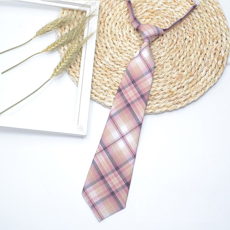 Custom Woven JK Tie Wholesale School Jacquard Hand Make Necktie Female Students School Uniform College Style