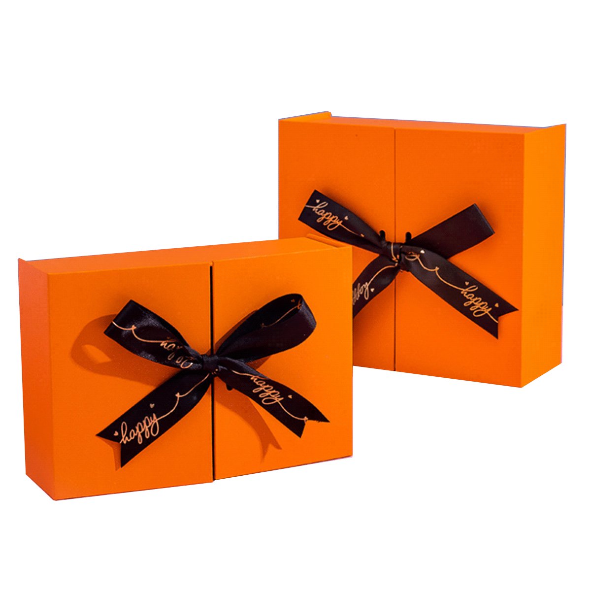 Product Packaging Double Door Bow Tie Gift Box Magnetic Luxury Gift Box With Ribbon Gift Box Clothing