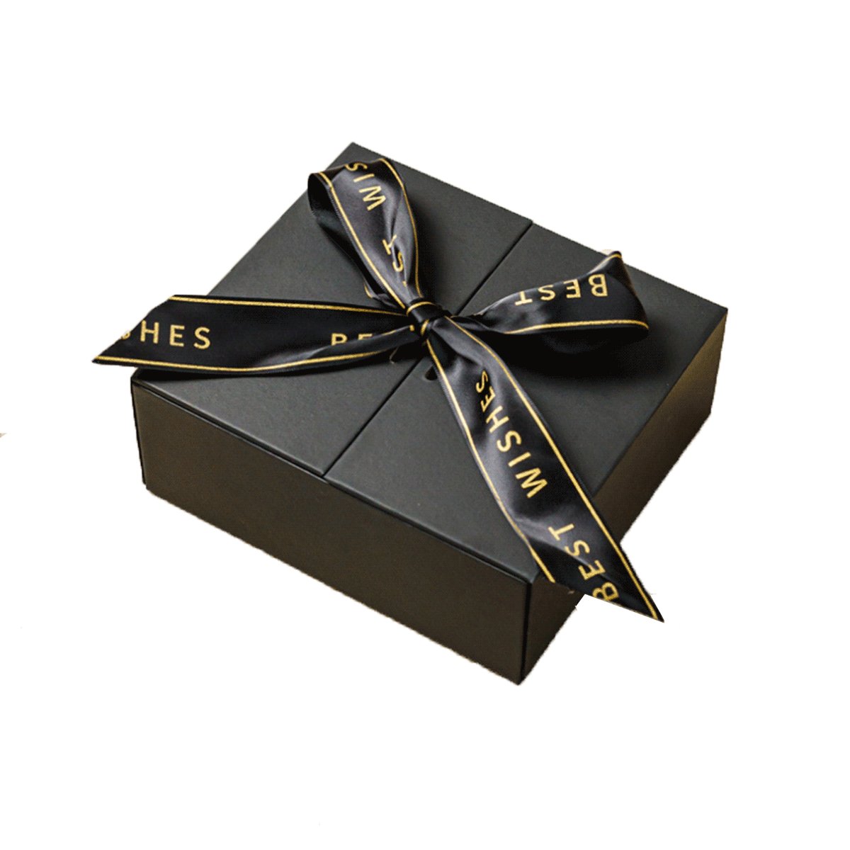 Product Packaging Double Door Bow Tie Gift Box Magnetic Luxury Gift Box With Ribbon Gift Box Clothing