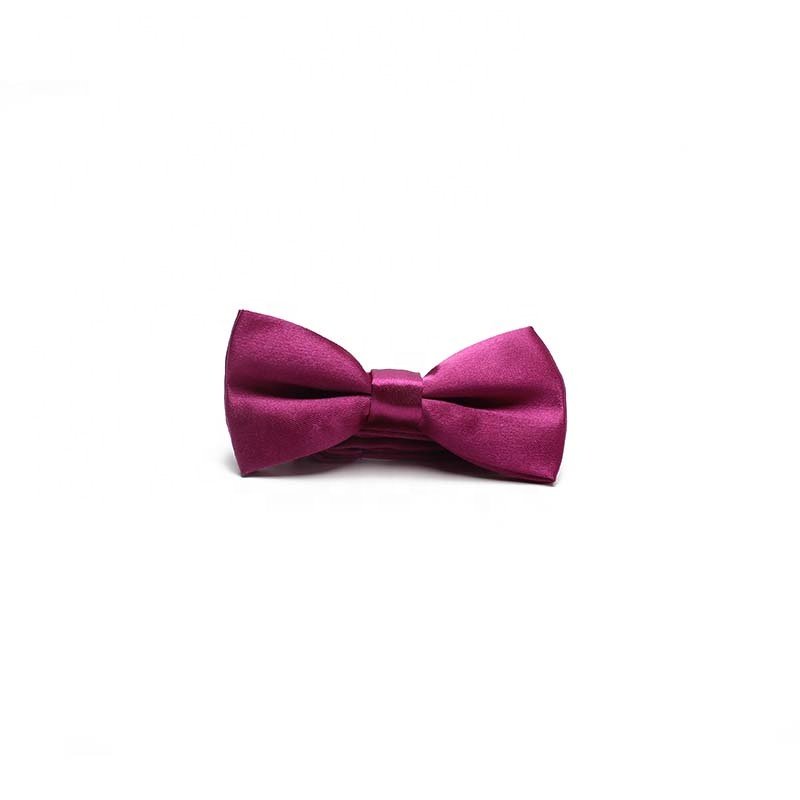 Brand Dynastyle Fashion OEM Polyester Woven Plain Dyed Wholesale Bow Tie for Retail Sellers