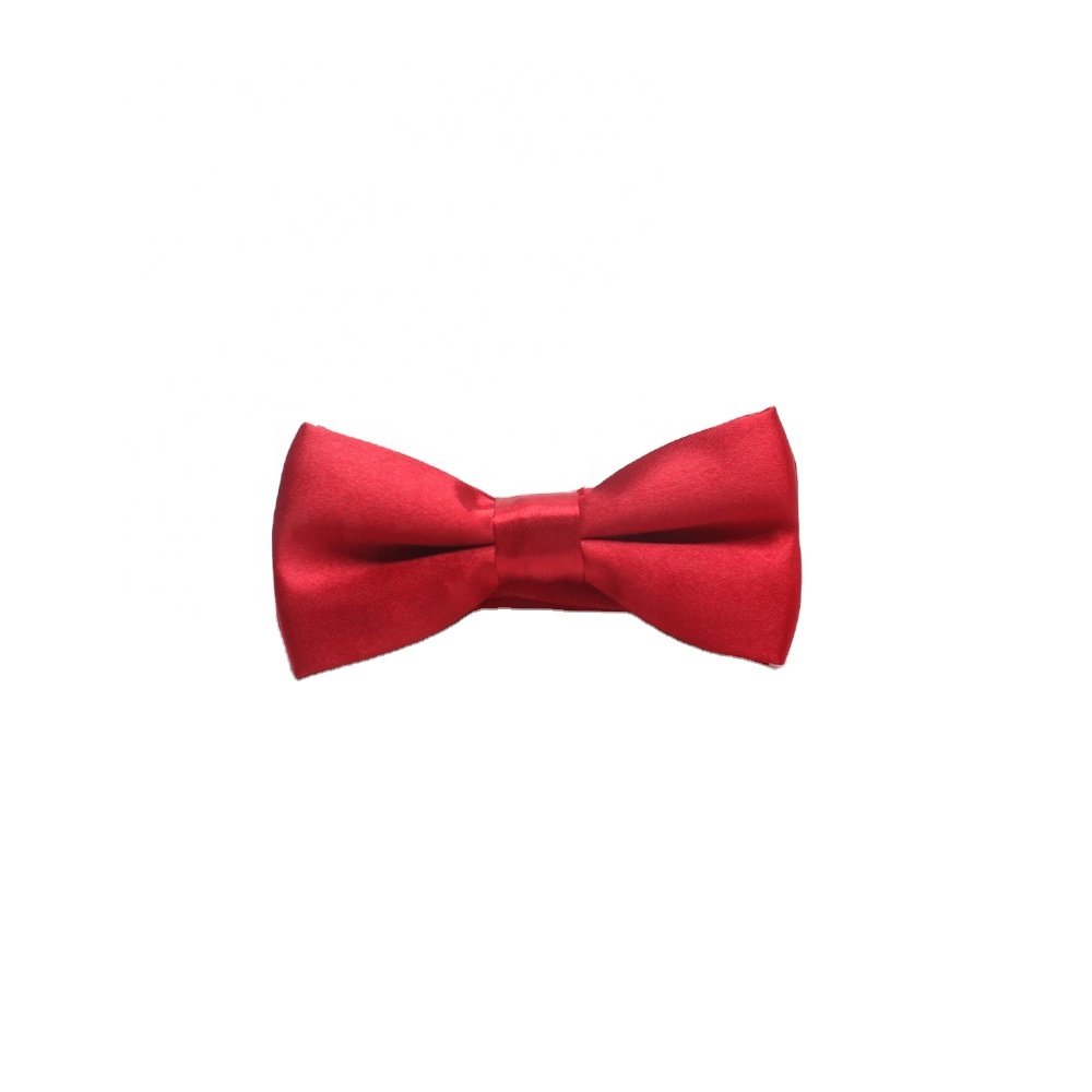 Brand Dynastyle Fashion OEM Polyester Woven Plain Dyed Wholesale Bow Tie for Retail Sellers