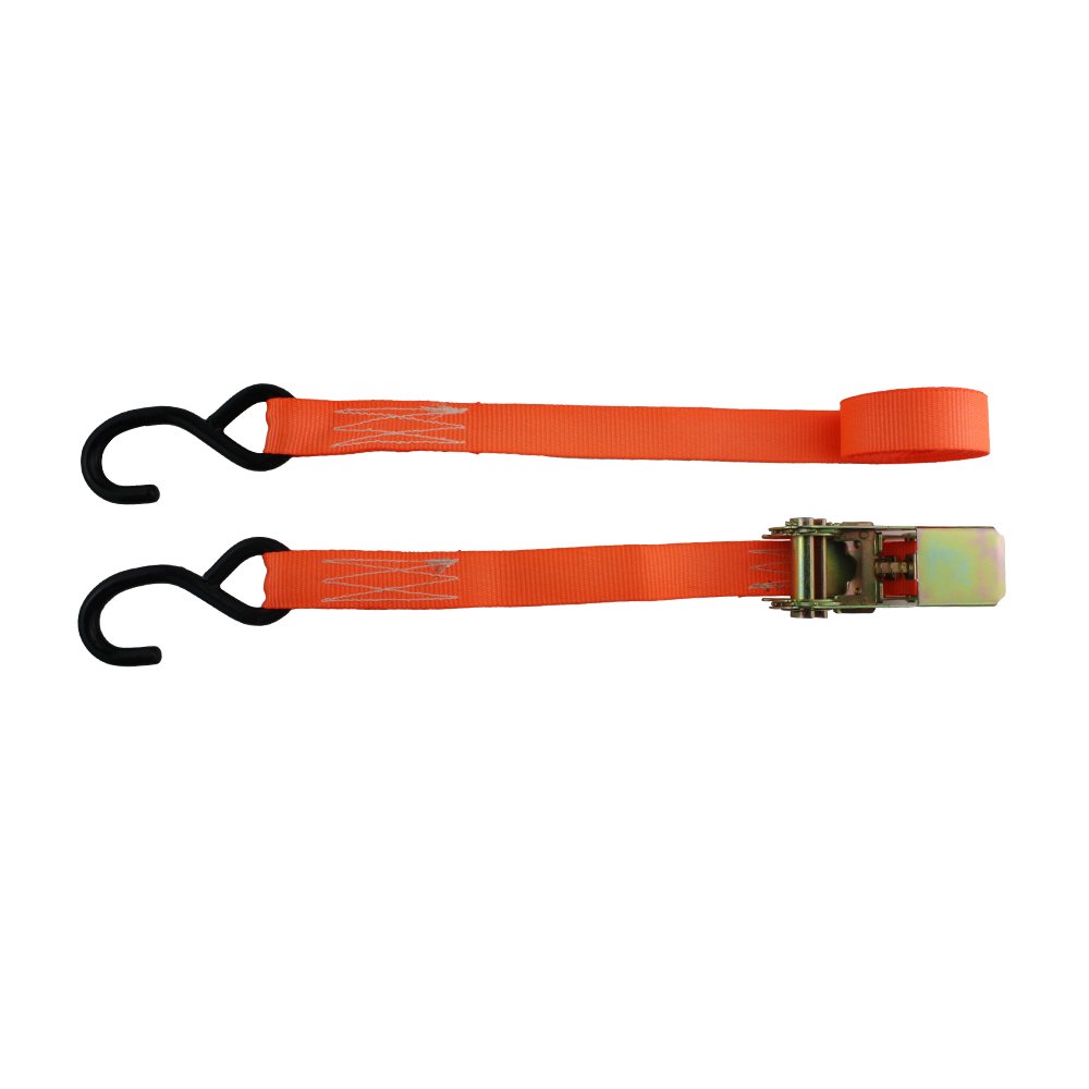 Retailer PVC Rubber Coated 4pcs 25mm 800kg Tie Down Ratchet