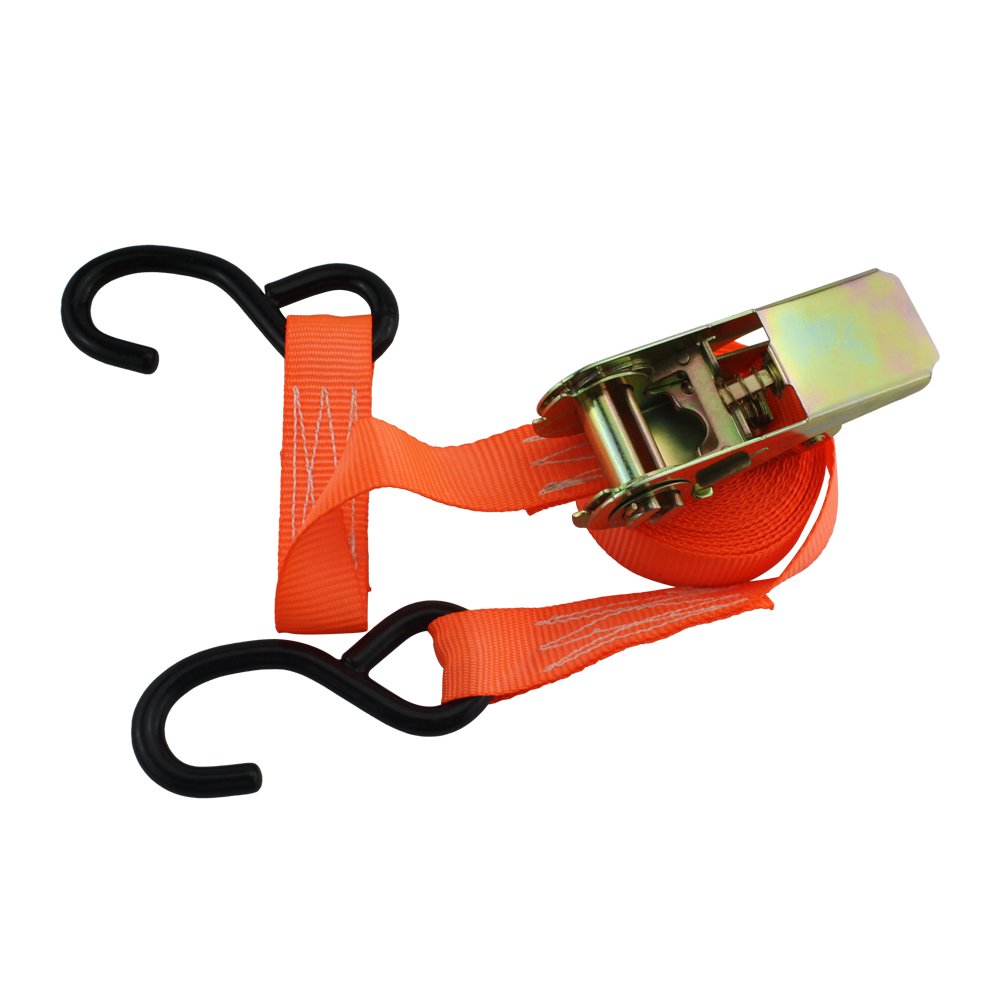 Retailer PVC Rubber Coated 4pcs 25mm 800kg Tie Down Ratchet