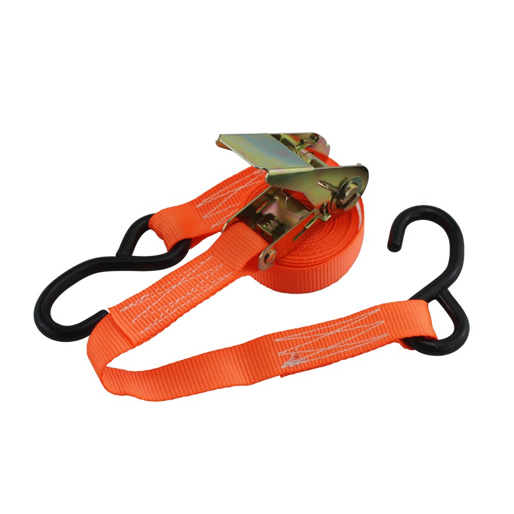 Retailer PVC Rubber Coated 4pcs 25mm 800kg Tie Down Ratchet