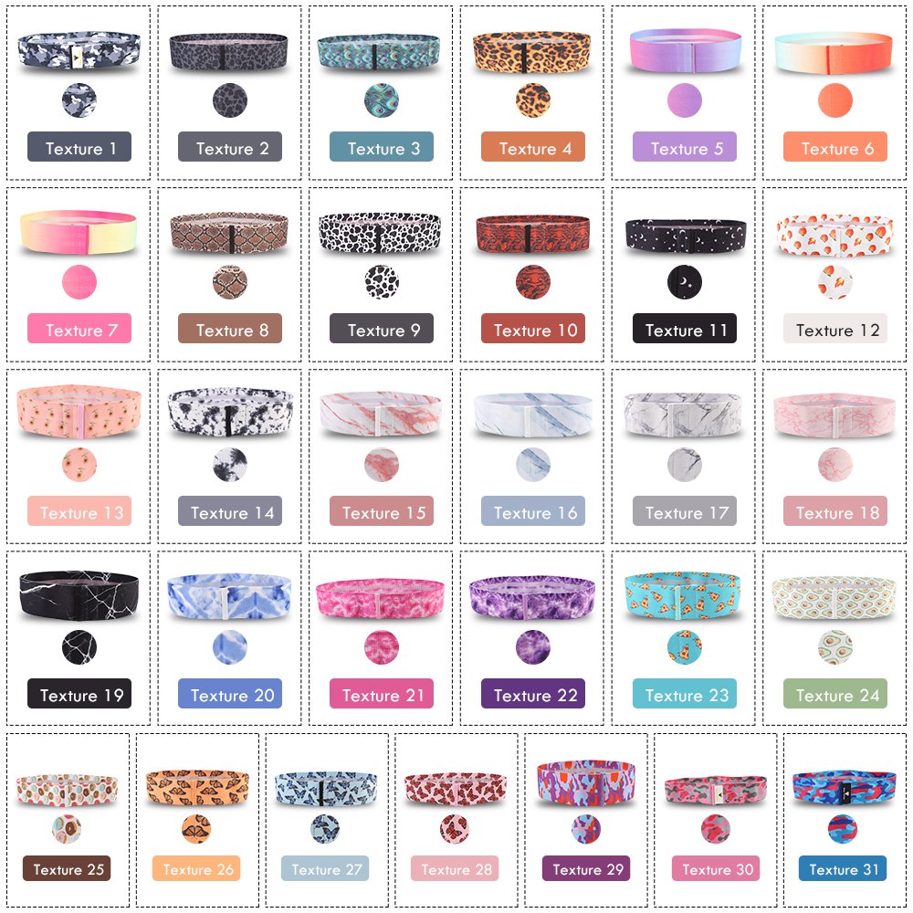 Factory Custom logo nude fabric resistance bands set thick workout bands Fitness exercise hip booty bands