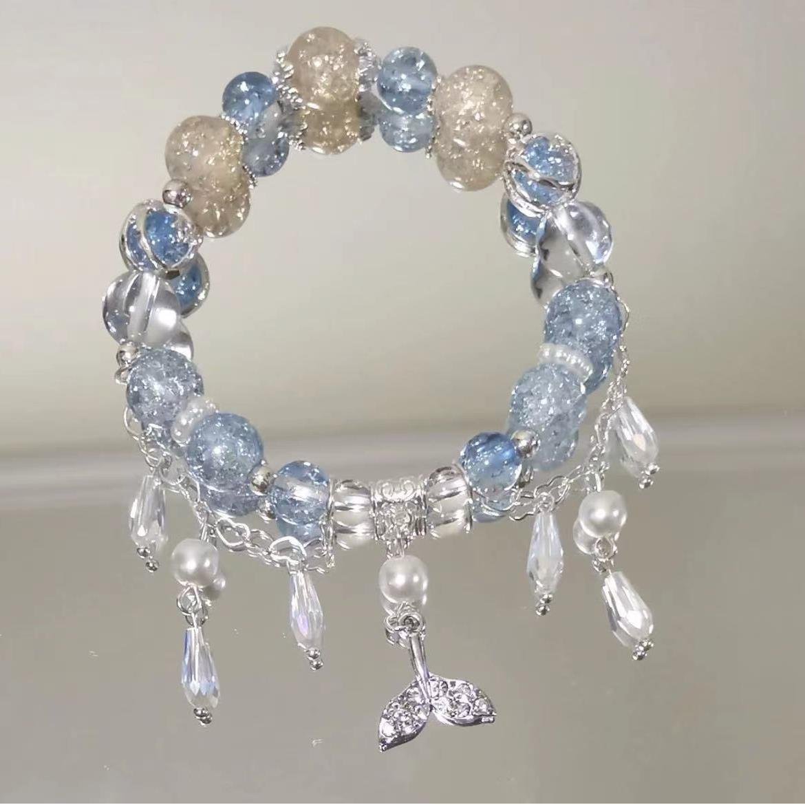 Helen bracelet ~ four blue impression niche design ancient style boudoir student national hand