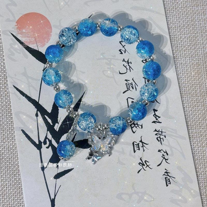 Helen bracelet ~ four blue impression niche design ancient style boudoir student national hand