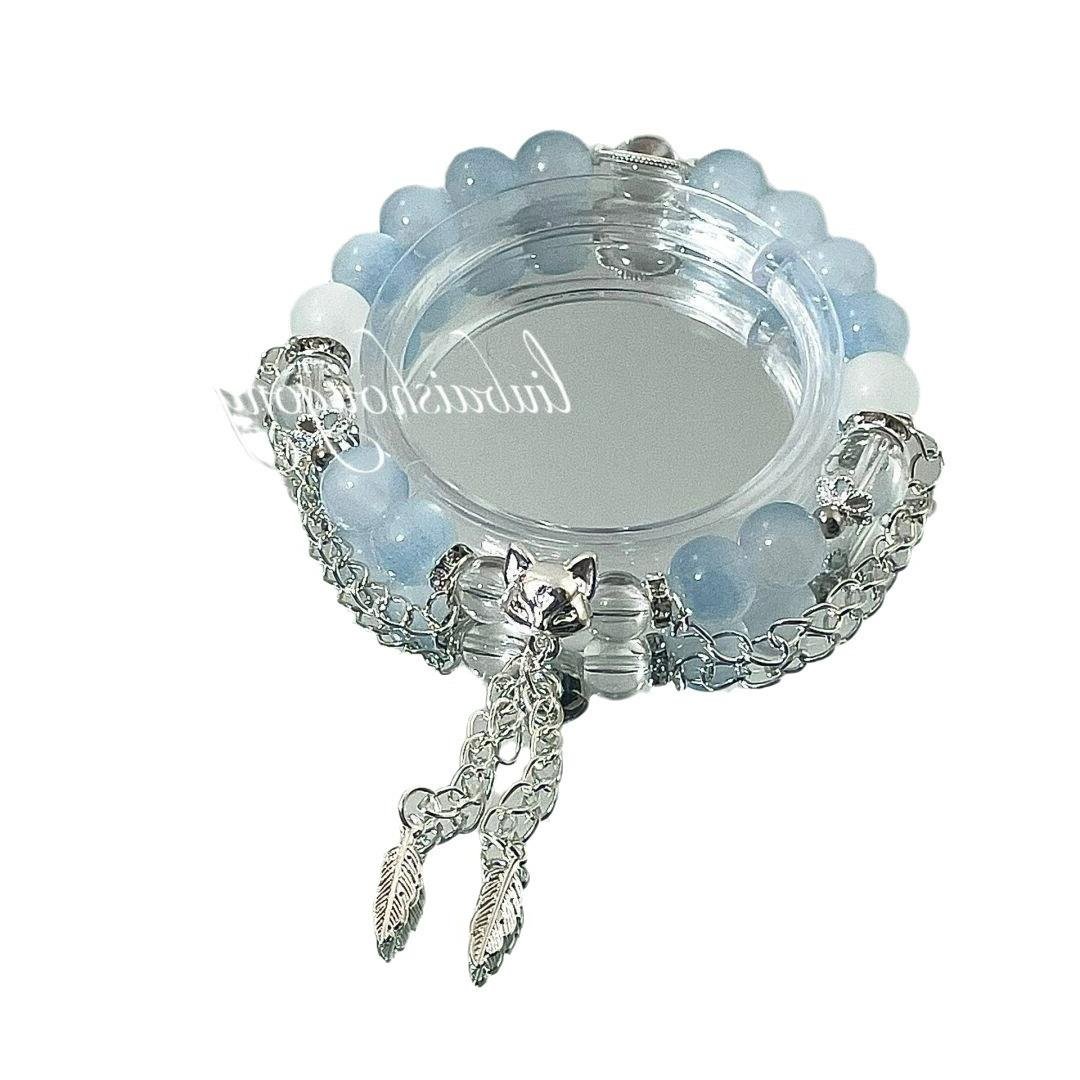 Helen bracelet ~ four blue impression niche design ancient style boudoir student national hand