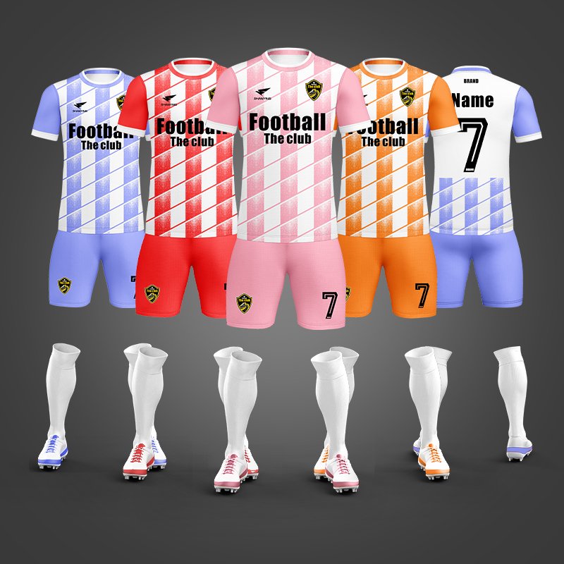 2024 Custom Oem Unique Fabric Jacquard Knitted Breathable Soccer Shirt Training Football Jersey Uniforms Soccer Wear Jersey