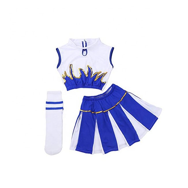 Dance Cheerleader Costumes Plus Size Sleeveless Woman Sportswear Cheer leading Uniforms at Low Price