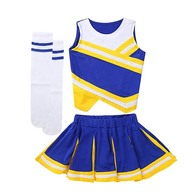 Dance Cheerleader Costumes Plus Size Sleeveless Woman Sportswear Cheer leading Uniforms at Low Price