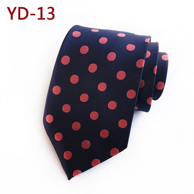 Men Accessories Tie for Men Green Black Red Purple Blue Yellow Pink Polka Dot Ties Wedding Necktie