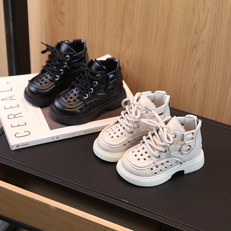 Conyson kids shoes wholesale little boy British style casual fashion comfortable all-match mid-leg sandals girls style kid shoes