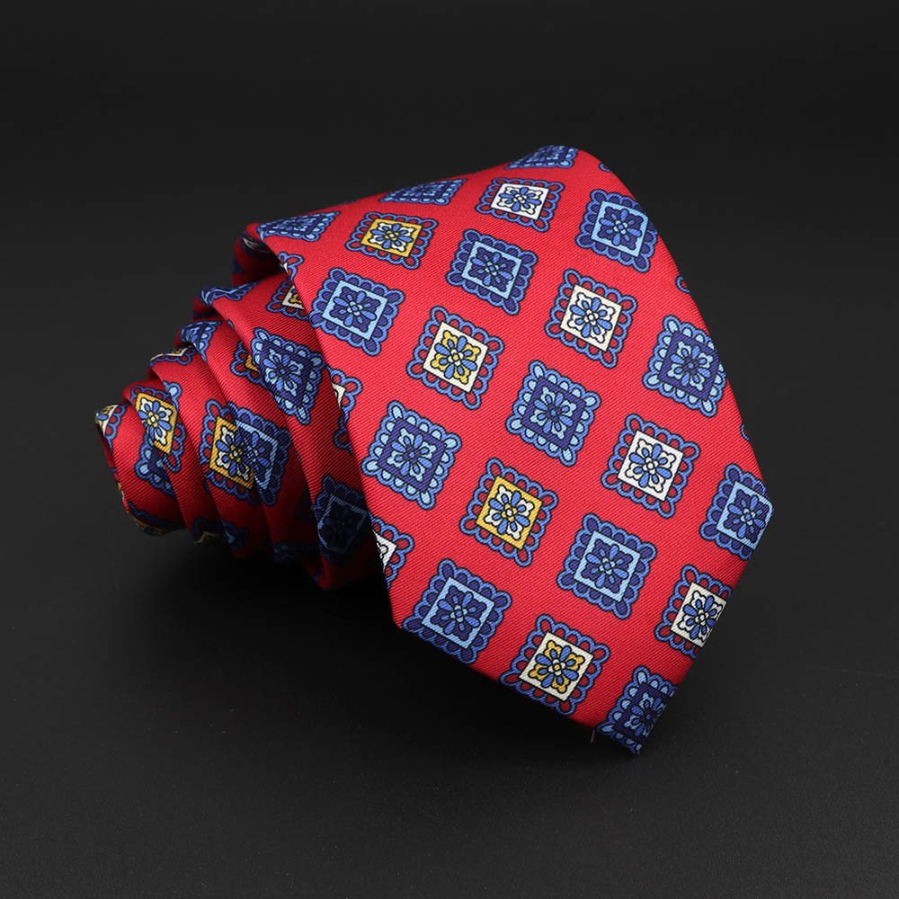 Novelty Ties Men's Formal 7cm Soft Silk Necktie Paisley Floral Dots Business Wedding Neck Tie Gravatas Daily Wear Accessory Gift
