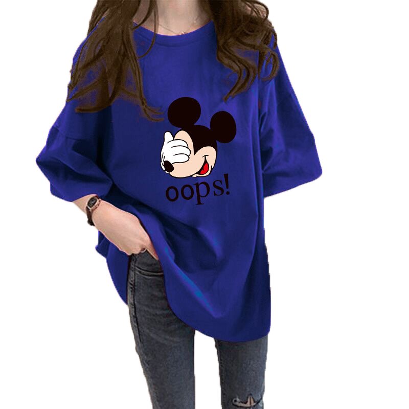 Factory price women casual t-shirt customized cartoon oversized women t-shirt