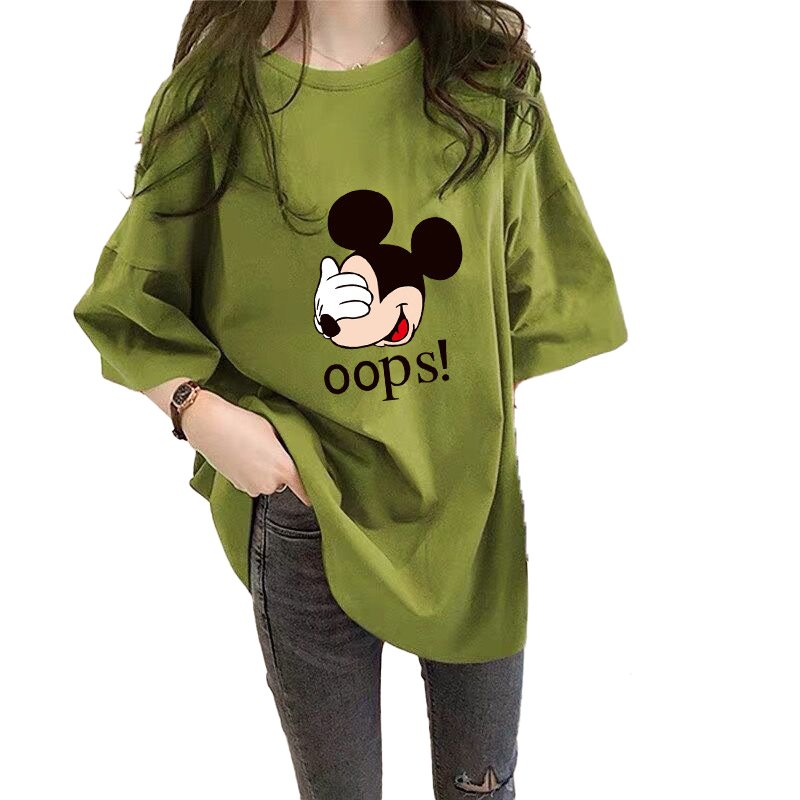 Factory price women casual t-shirt customized cartoon oversized women t-shirt