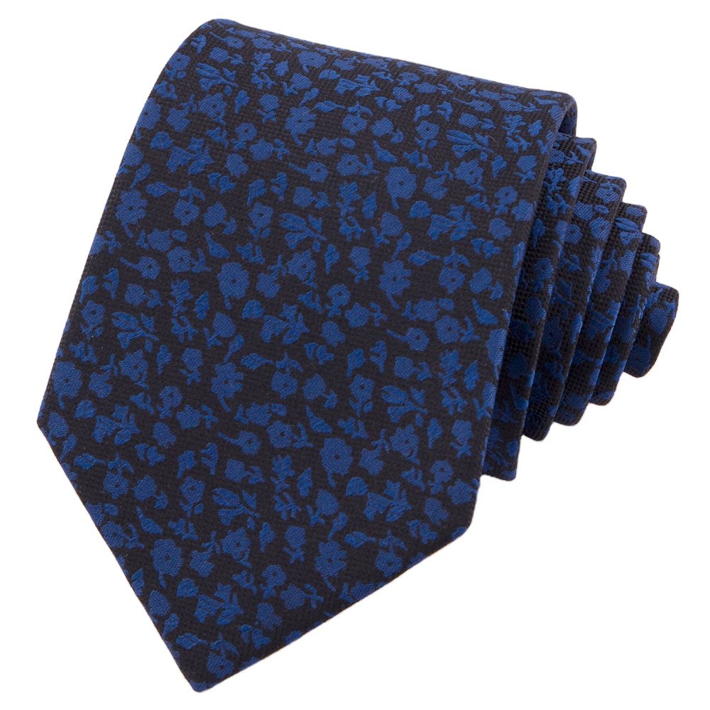 Manxiang Men Classic Handmade Plaid Floral Microfiber Woven Polyester Tie