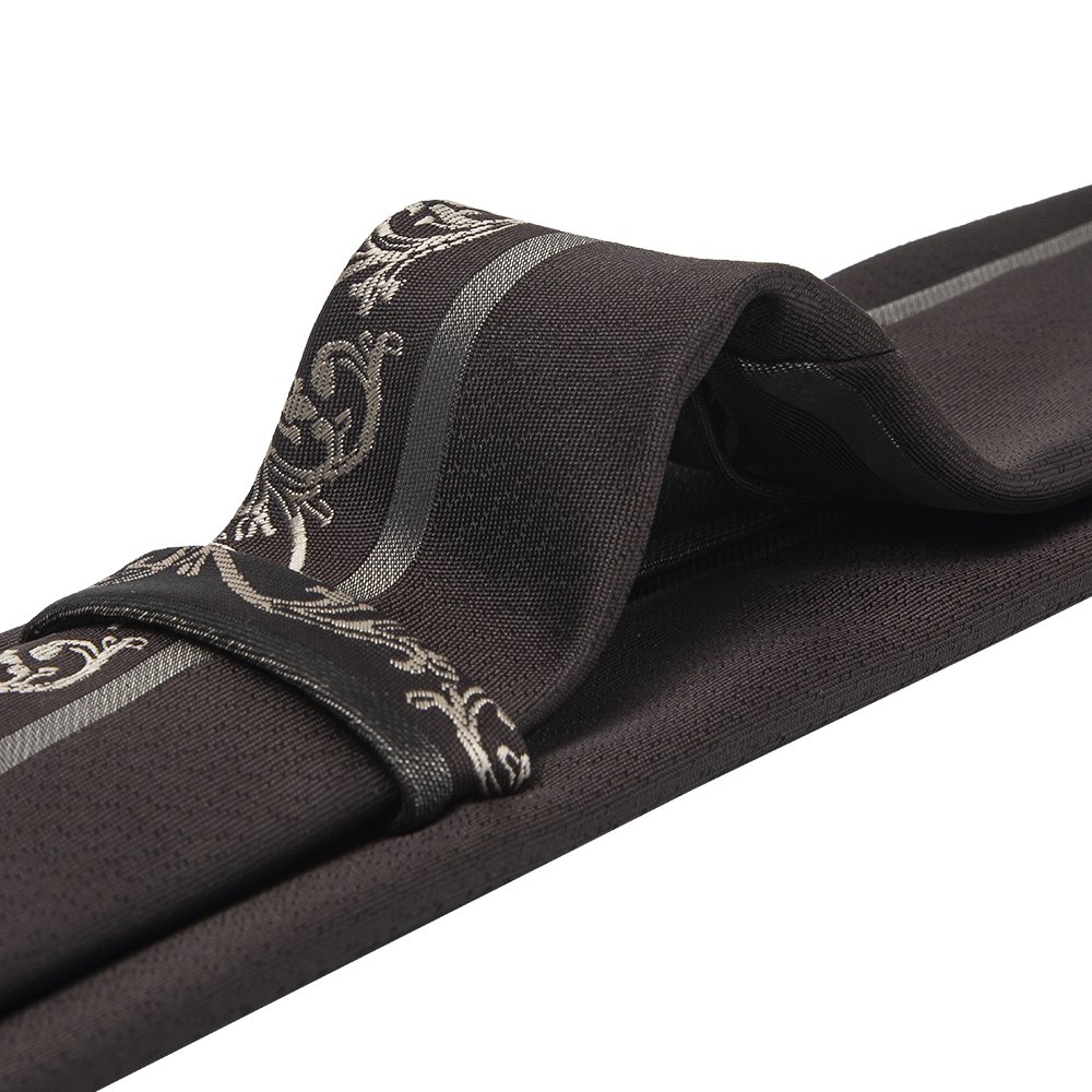 OEM Custom Label Floral Border Tie Men Official Micro Polyester Ties Two Toned Necktie Cheap Ties For Men