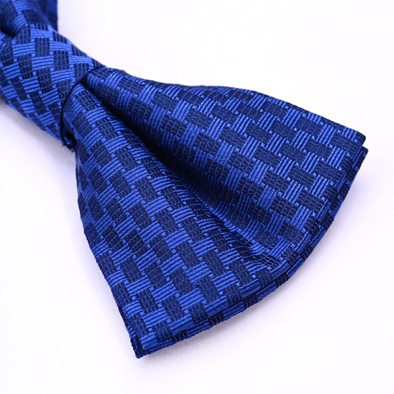 New Royal Blue Gentleman's Bow Tie Men's Business Fashion Elegant Silk Bow Tie