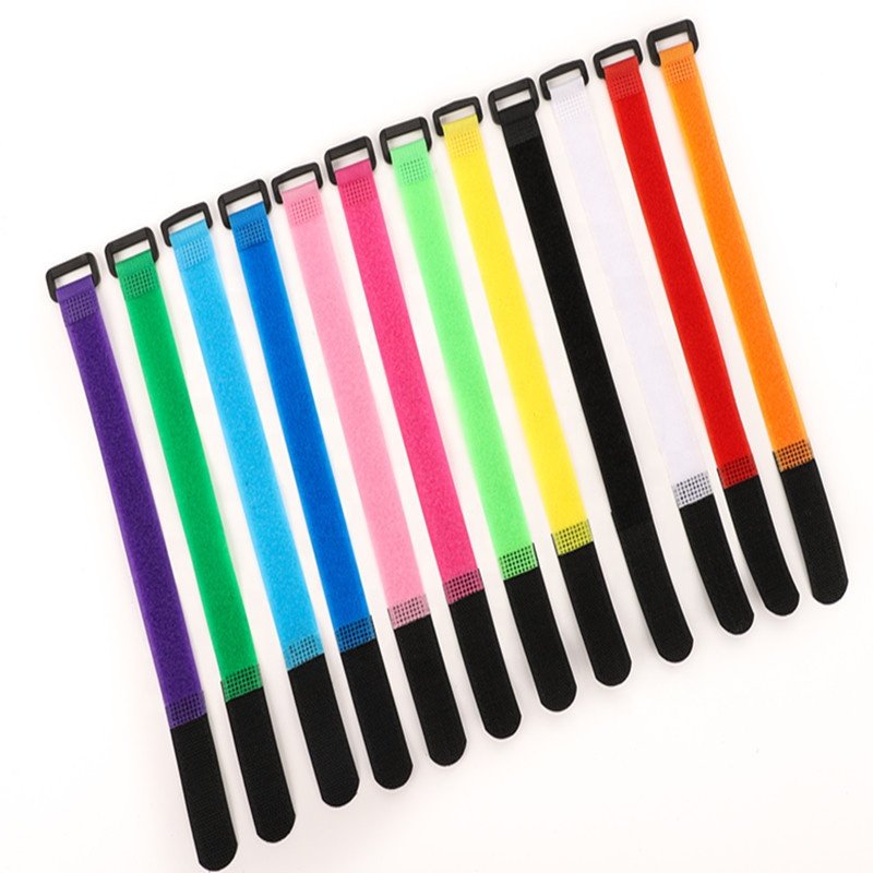 Factory Supply Cable Tie Black Adjustable Cable Strap Self Reusable Fastening Wire Organizer