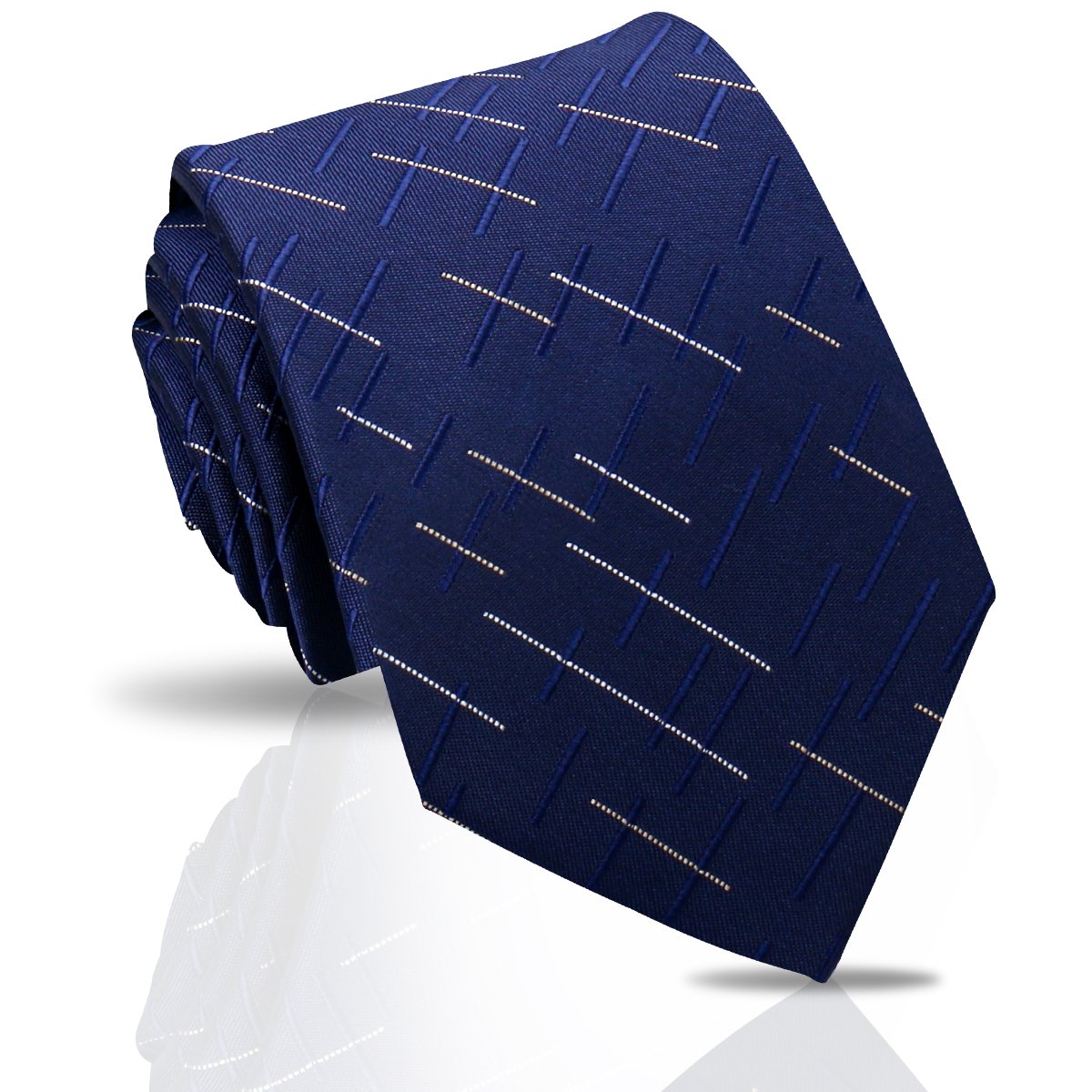 Wholesale Ties Manufacturer Custom Cheap Silk Micro Woven Necktie Striped Luxury Polyester Ties For Men