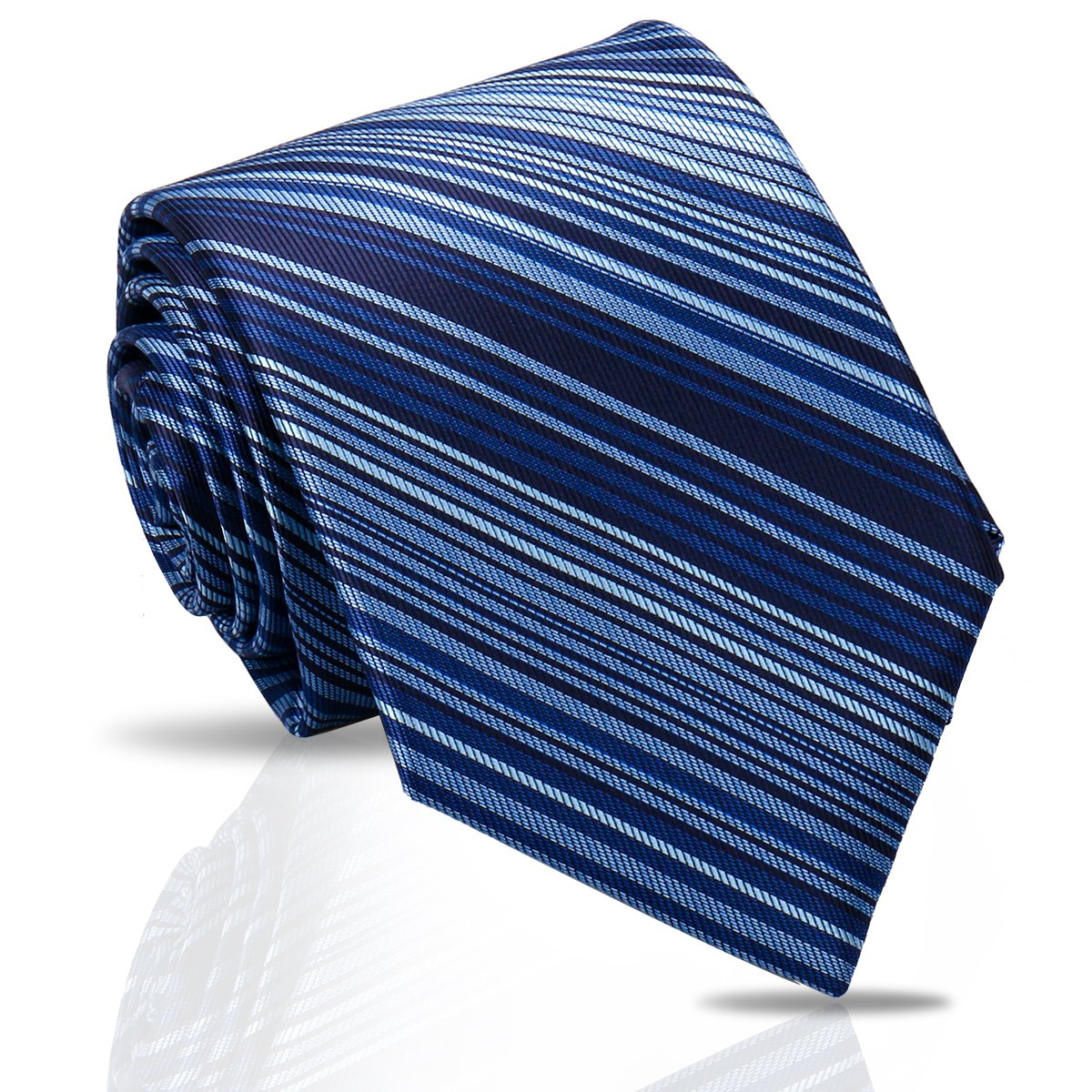 Wholesale Ties Manufacturer Custom Cheap Silk Micro Woven Necktie Striped Luxury Polyester Ties For Men