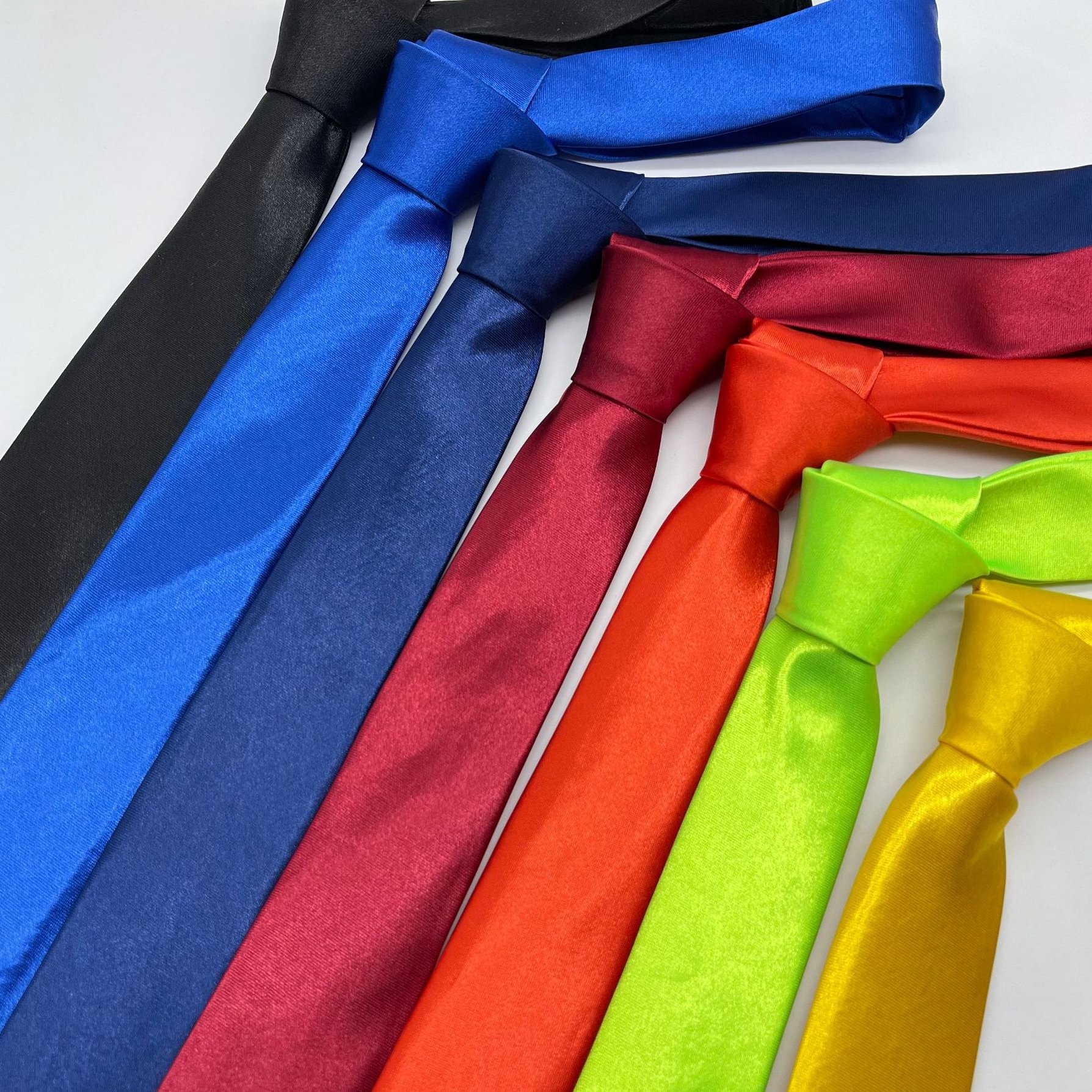 Men 5cm Gentlemen Tie Casual Wedding Narrow Bridegroom Necktie Fashion Satin Polyester Neck Ties