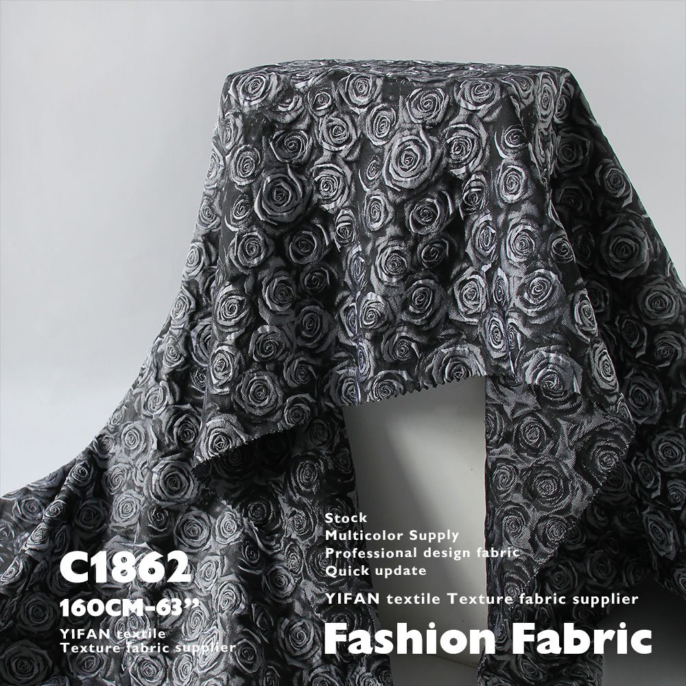 High Quality Designer Polyester Lace Fabric Satin Brocade Jacquard Fabric For Women's Dress
