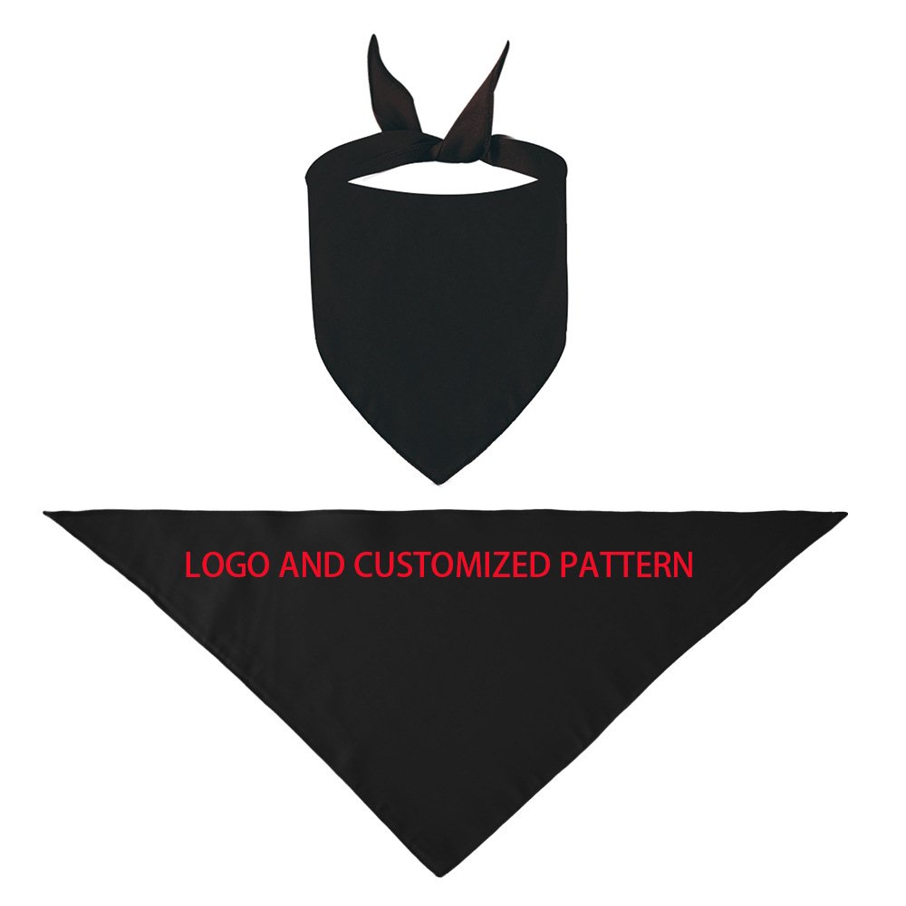 Four Size Cheap Factory Price Sublimation Printed Solid Color Soft Pet Bandana Custom Logo Dog Bandana For Small And Large Dog