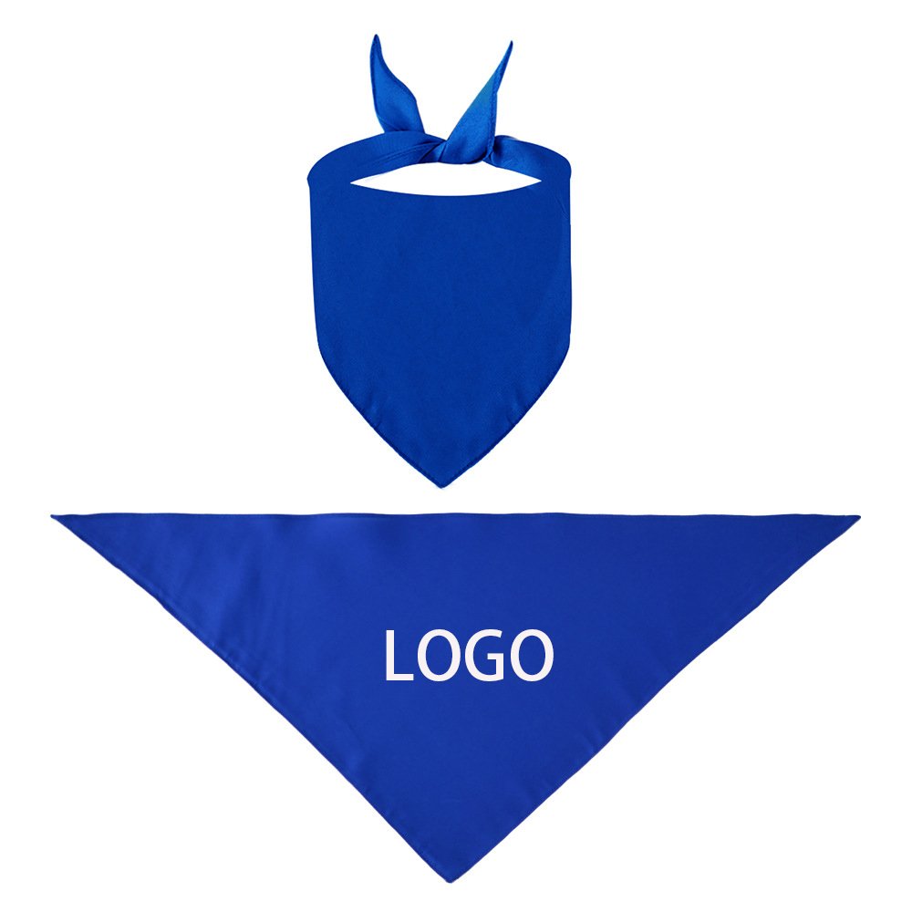 Four Size Cheap Factory Price Sublimation Printed Solid Color Soft Pet Bandana Custom Logo Dog Bandana For Small And Large Dog