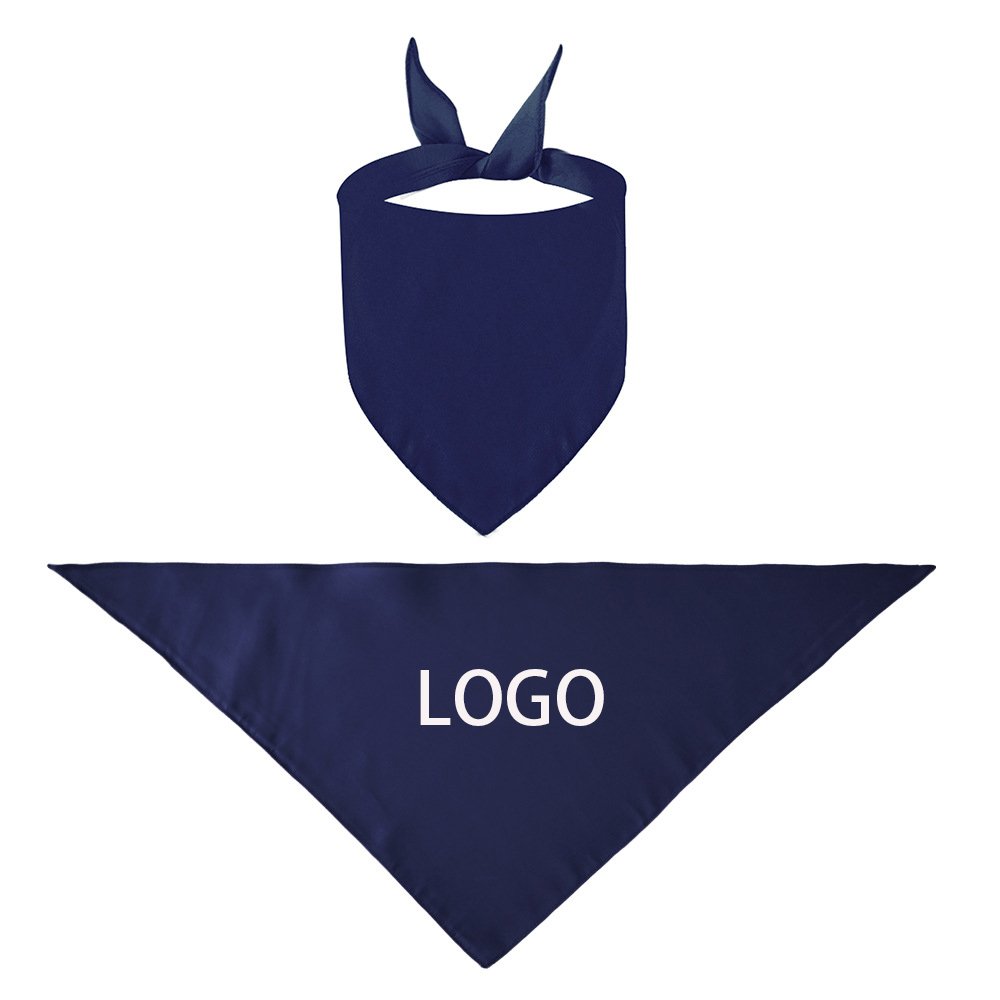 Four Size Cheap Factory Price Sublimation Printed Solid Color Soft Pet Bandana Custom Logo Dog Bandana For Small And Large Dog