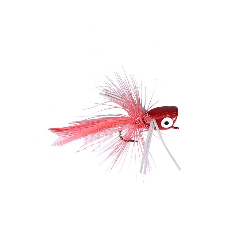 Fly Fishing Poppers Topwater Fishing Lures Bass Crappie Bluegill Panfish Trout Salmon Flies