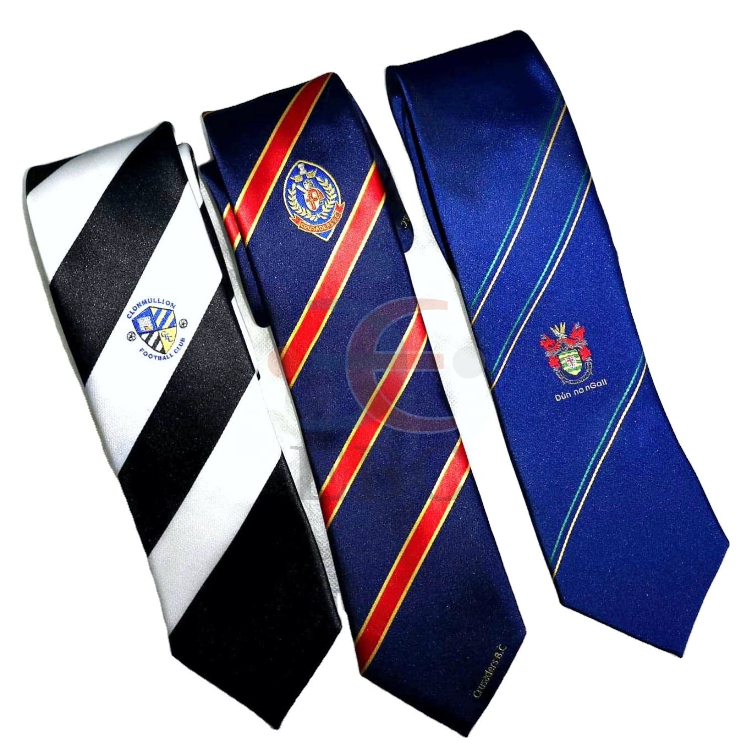 Neckwear Mens Formal Clip on Tie True Red 100% Polyester Woven Solid Color School Ties Custom Club Tie with Logo in All Colors