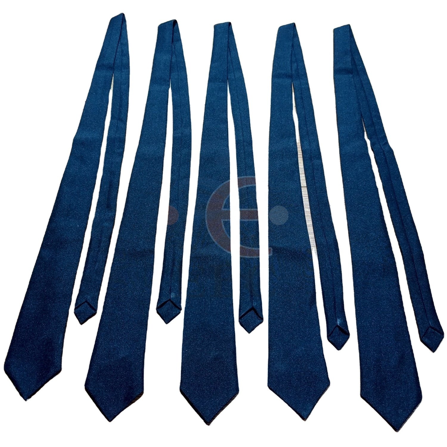 Neckwear Mens Formal Clip on Tie True Red 100% Polyester Woven Solid Color School Ties Custom Club Tie with Logo in All Colors